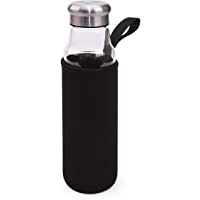 IRIS Botella Vidrio- Borosilicato- Negro- 6.5 cm